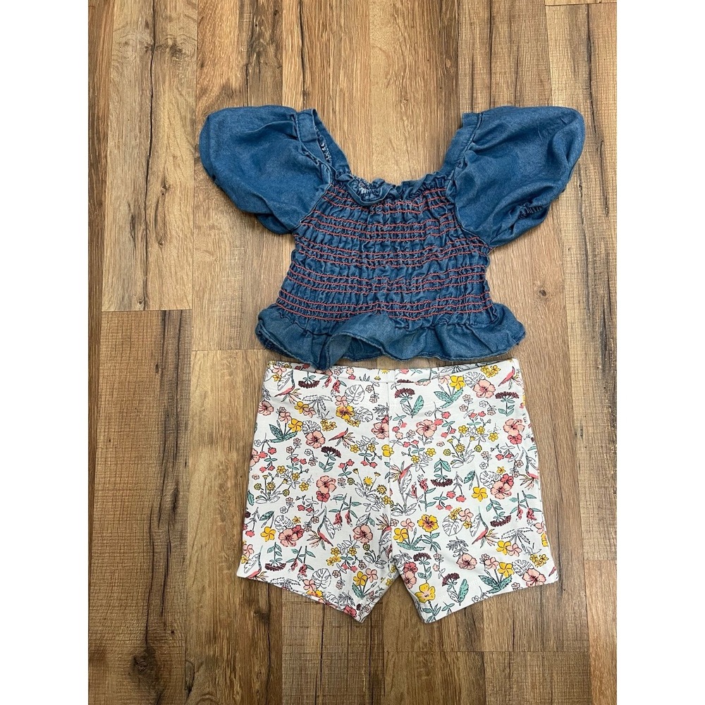 Bundle 2 pcs Vince Camuto‎ girl's blouse sz 4T Joe Fresh Short Sz 5